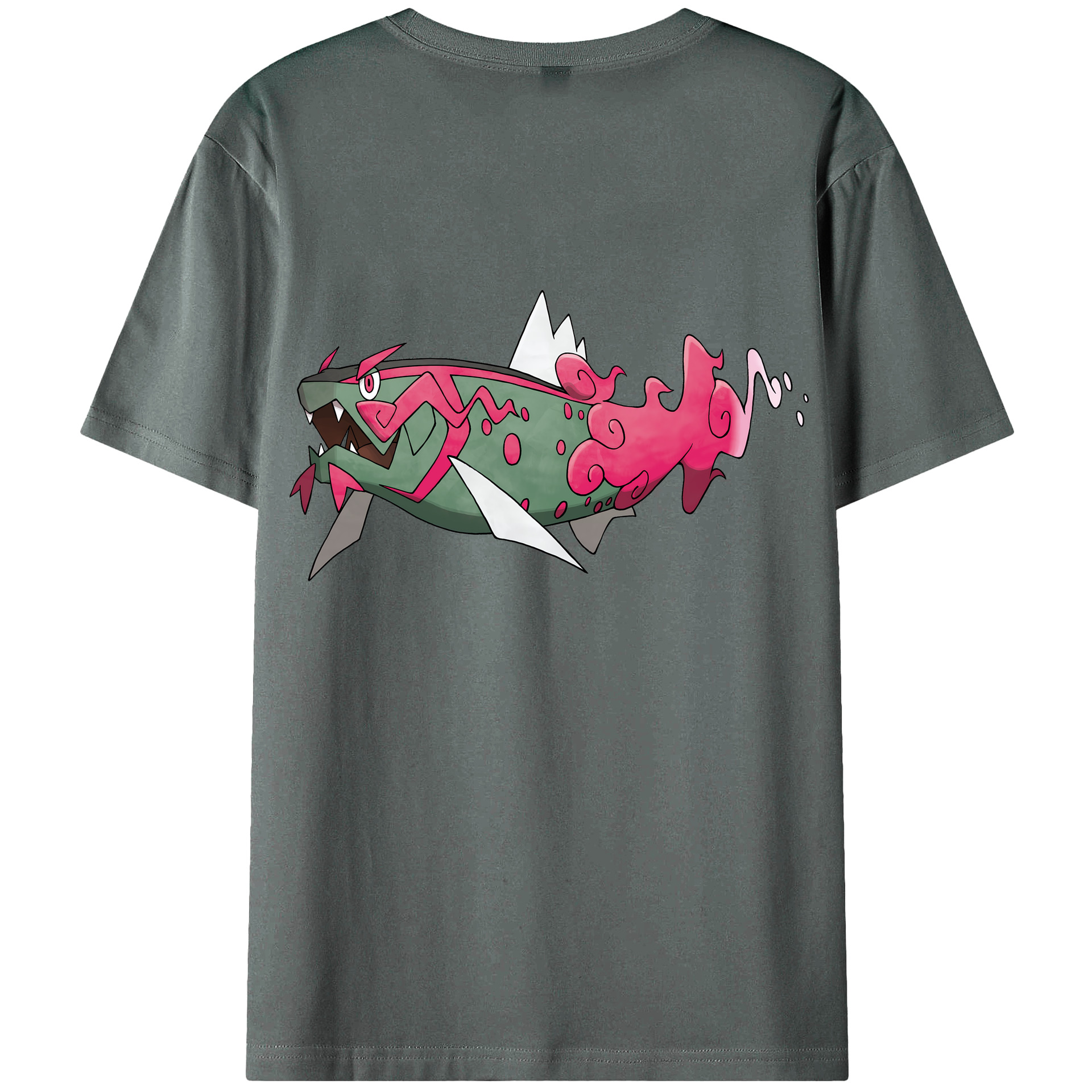 （画像用） ポケットモンスター Pokémon 綿100％ メンズ半袖Tシャツ（バックプリント） 通気性